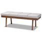 Baxton Studio Larisa Accent Bench in Grayish Beige, , large