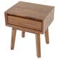 LH Imports Gia 1-Drawer Nightstand in Warm Pecan, , large