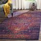 Safavieh Evoke EVK275F-4 4" x 6" Blue/Fuchsia Area Rug, , large