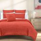 J. Queen Bold Cloud Puff 3-Piece Full/Queen Quilt Set in Melon, , large