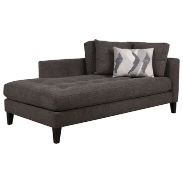 Jonathan Louis Calista Right Arm Facing Chaise in Aspen Charcoal, , large