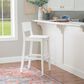 Linon Home Decor Devin Barstool in White (Set of 2), , large