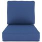 Sunwell Garden 4" Thick Outdoor Seat and Back Cushion Set in Navy, , large