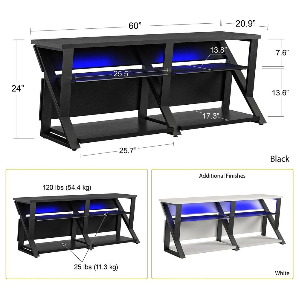 DHP Genesis TV Stand in White, , large