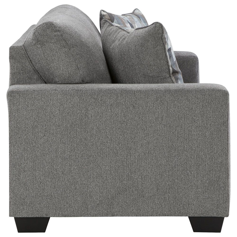 Ashley Deltona Stationary Sofa and Loveseat Set in Graphite, , large