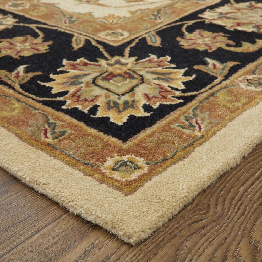 Feizy Rugs Wagner Beige and Black 5&#39; x 8&#39; Area Rug, , large