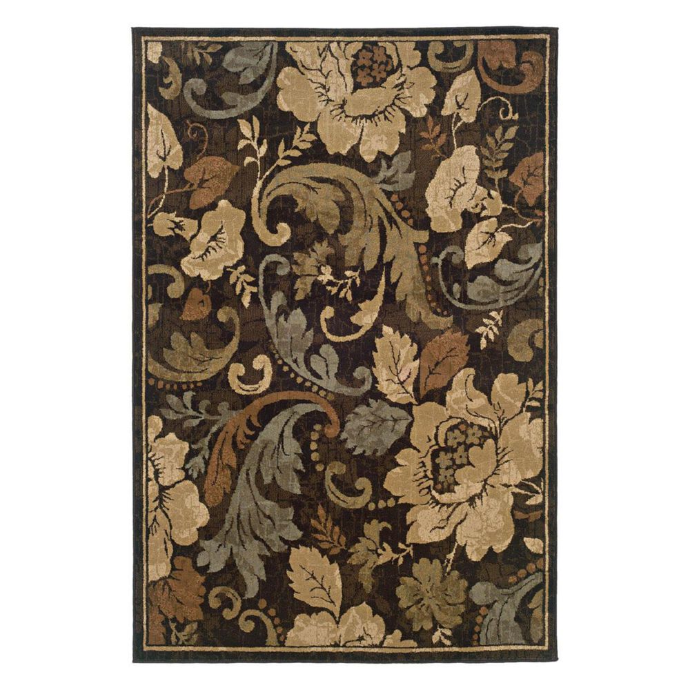 Oriental Weavers Huntington 1279E 7"10" x 10" Brown Area Rug, , large