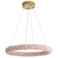 Golden Lighting Corallo 22" 1-Light LED Chandelier with Coral Shade in Gold, , large