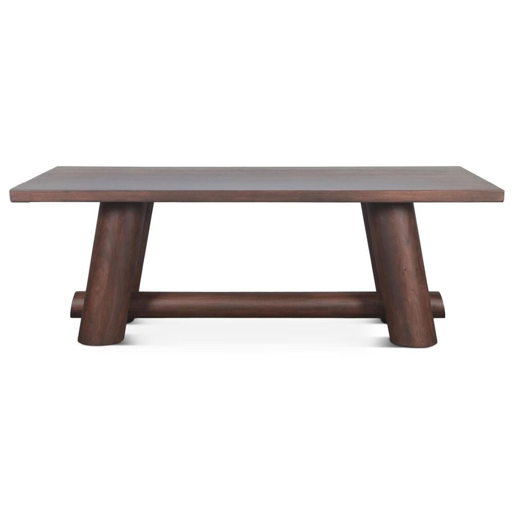 Home Trends &amp; Design Timbers Barrel and Buddy 7-Piece Rectangular Dining Set in Dark Vinegar and Matte Brown, , large