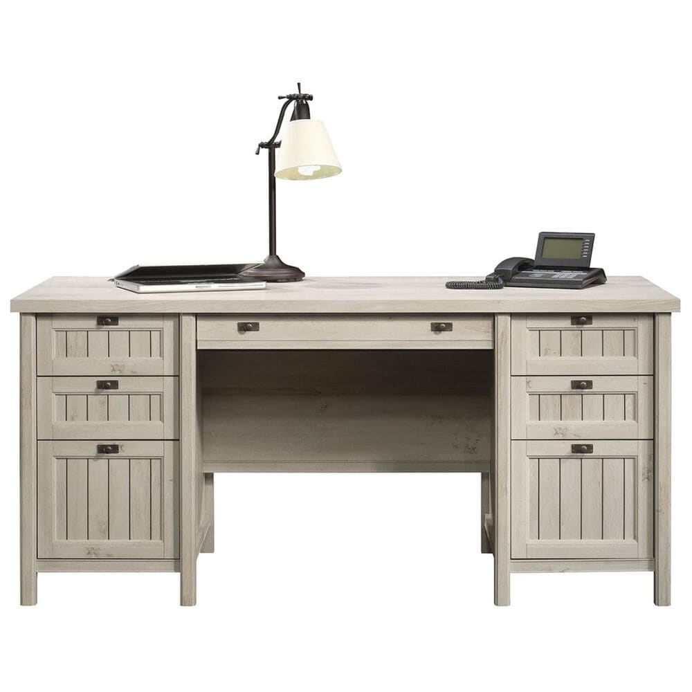 Sauder Costa Executive Desk in Chalked Chestnut, , large