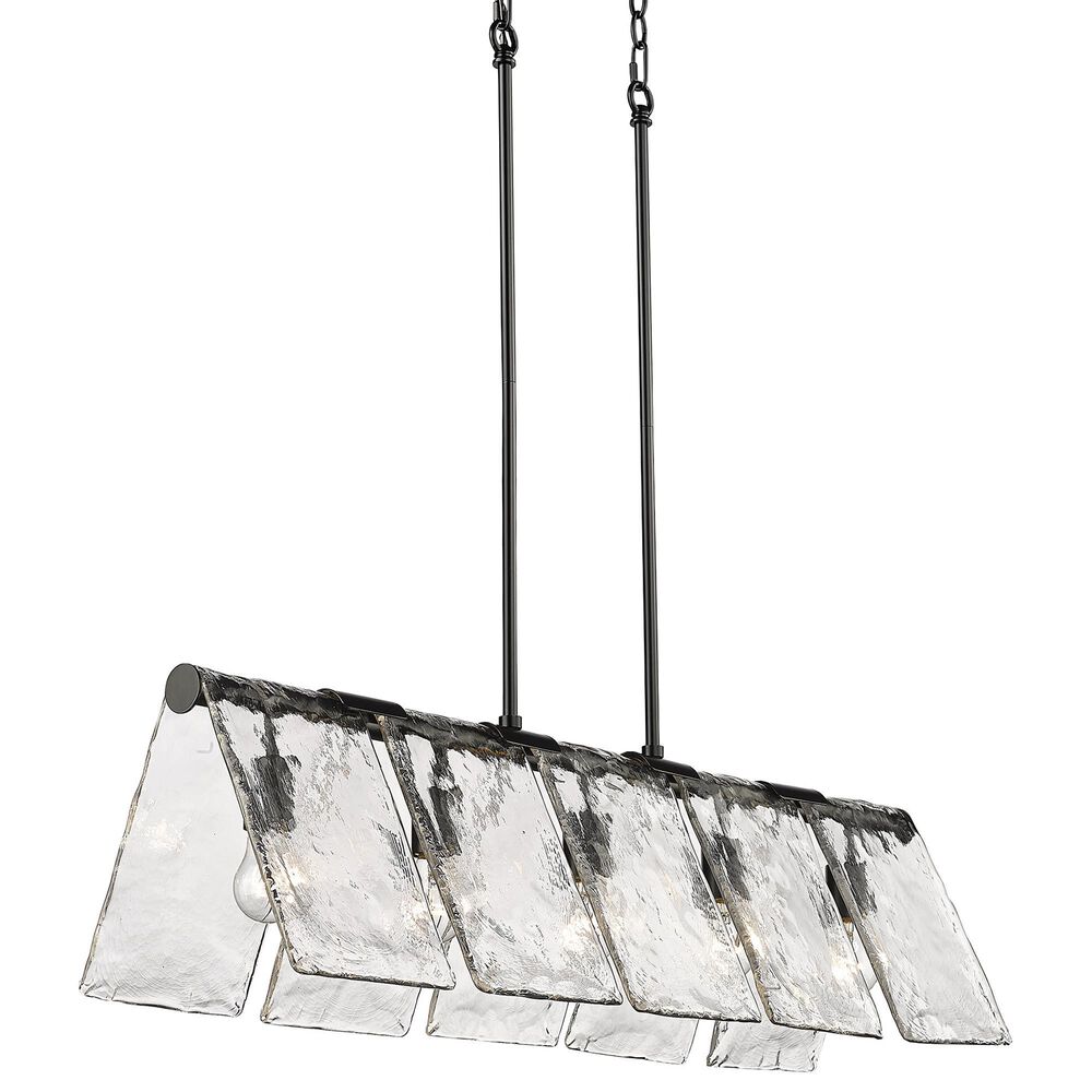 Golden Lighting Serenity 5-Light Linear Pendant in Matte Black, , large