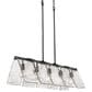 Golden Lighting Serenity 5-Light Linear Pendant in Matte Black, , large