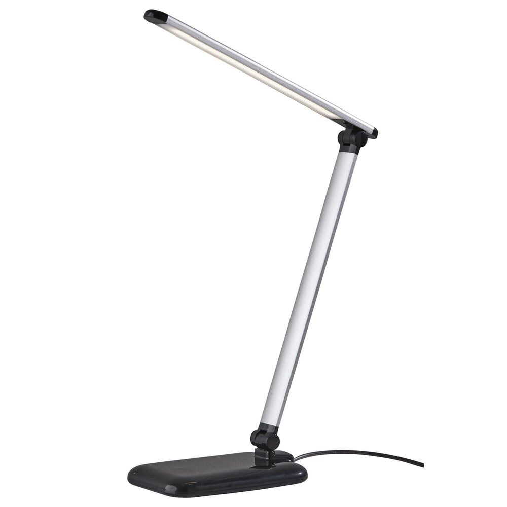 Adesso Lennox LED Desk Lamp in Silver and Black, , large