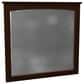 Archbold Furniture Shaker Dresser Mirror in Brown Mahogany, , large