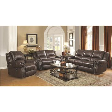 Pacific Landing Sir Rawlinson Gliding Reclining Loveseat in Tobacco, , large
