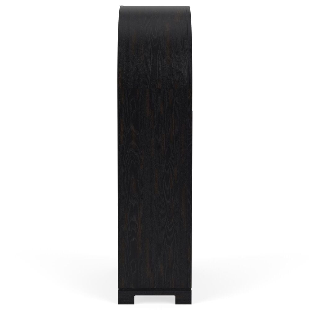 Riverside Furniture Calhoun 2-Door Display Cabinet in Black, , large