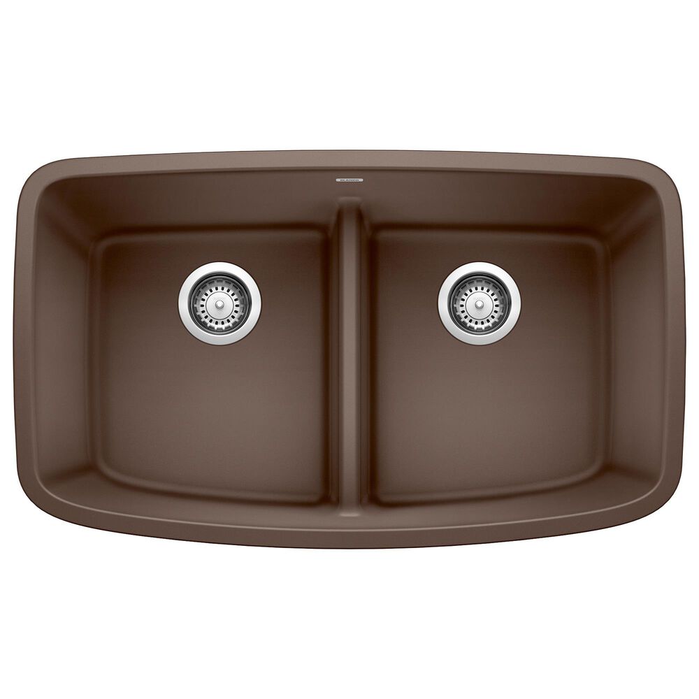 Blanco Valea 50/50 Equal Double Low Divide Sink in Cafe, , large