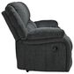 Ashley Draycoll Manual Reclining Sofa and Loveseat Set in Slate, , large