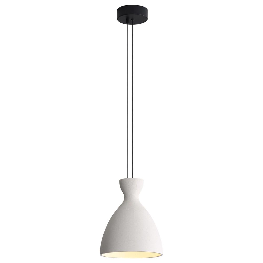 Golden Lighting Aethera 10" 1-Light LED Pendant in White Sandstone, , large