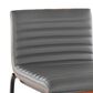 Lumisource Mason Mara Barstool with Grey Cushion in Black and Walnut (Set of 2), , large