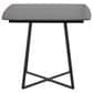 LumiSource Cosmo Square Dinette Table in Black - Table Only, , large