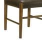 Armen Living Bennet Side Chair with Brown Upholstery in Walnut (Set of 2), , large