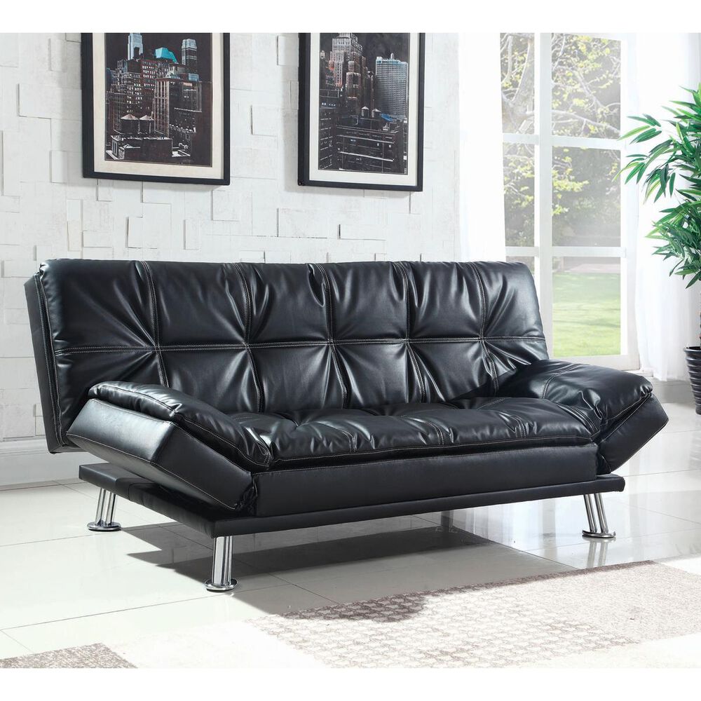Pacific Landing Dilleston Convertible Sofa in Black, , large