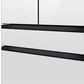 Samsung Bespoke 23 Cu. Ft. 4-Door Counter Depth French Door Refrigerator with Charcoal Glass Family Hub Panel Included  - Additional Panels Sold Separately, , large