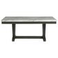 Mayberry Hill Everdeen Faux Marble and Wood Dining Table, , large