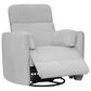 Simeon Collection Manual Swivel Glider Recliner in Angora Linen, , large