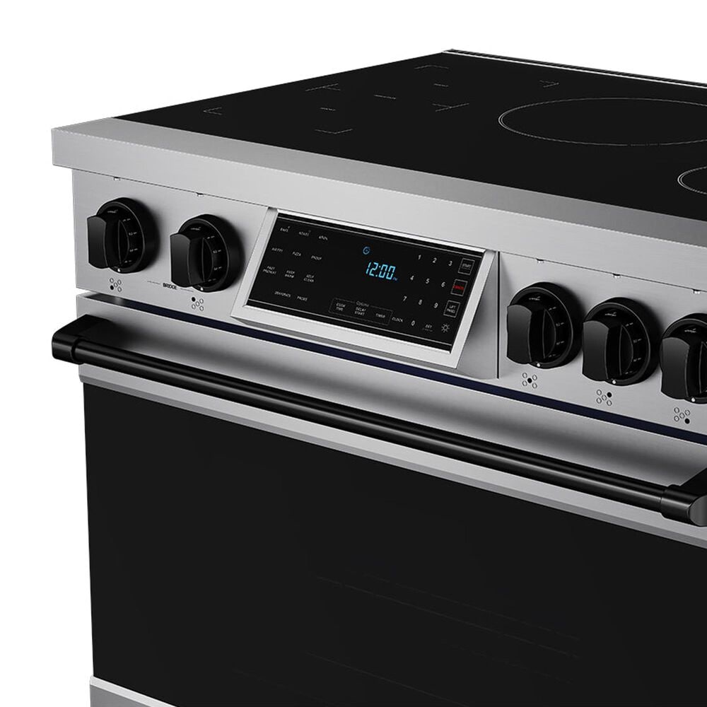 Thor Kitchen Gordon Ramsay 6 Cu. Ft. Professional Induction Range with Black Handle Kit in Stainless Steel, , large