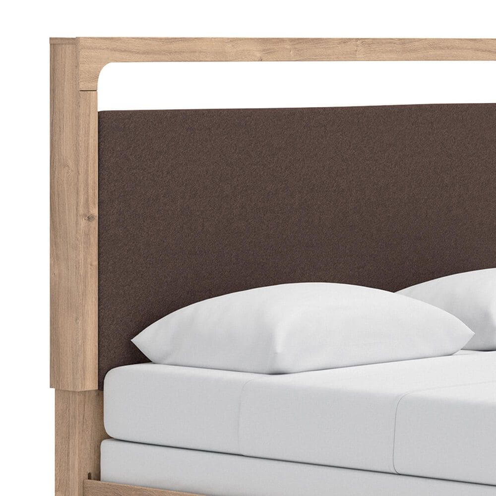 Ashley Kinlanni Queen Upholstered Panel Bed in Tan, , large