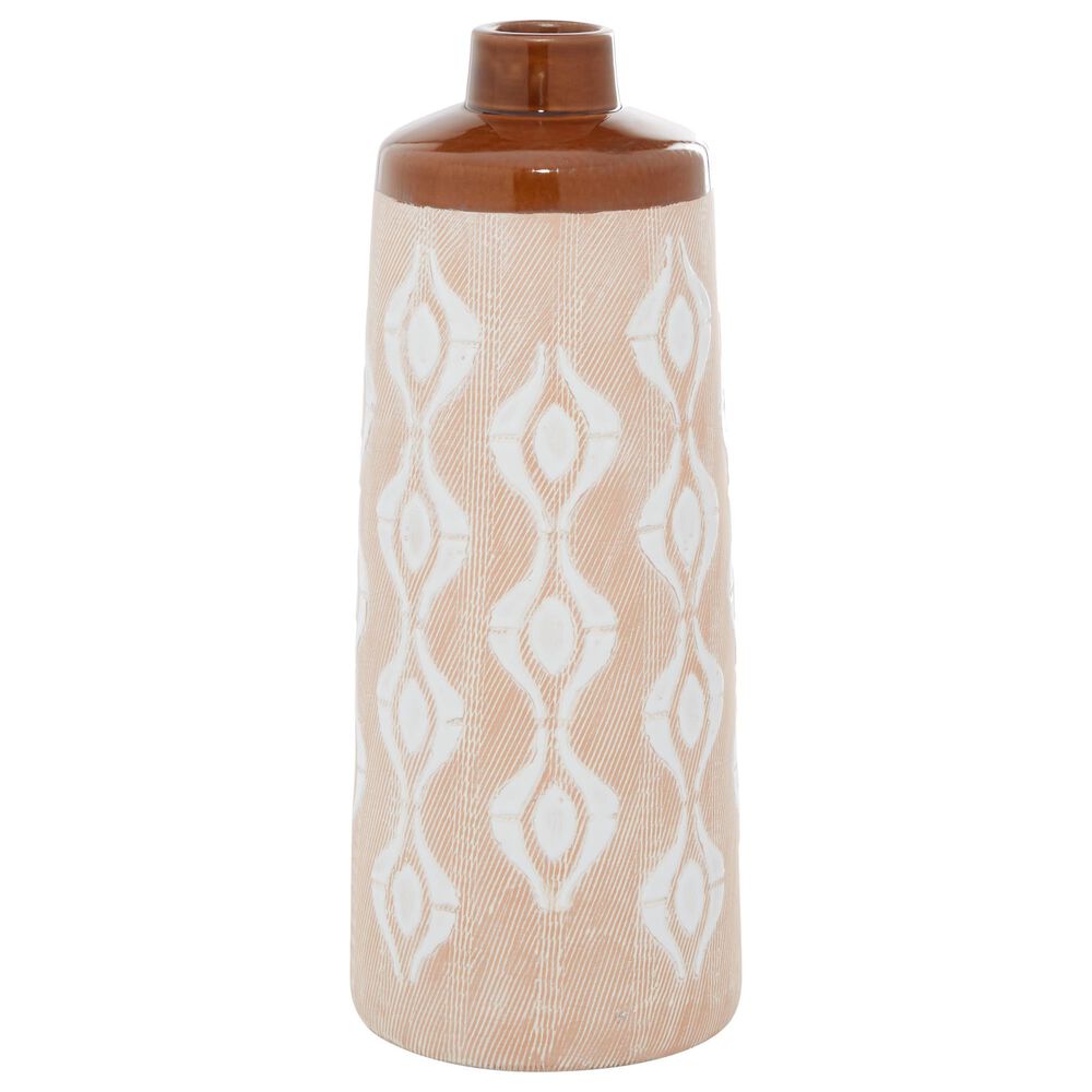Maple and Jade 15" Traditional Porcelain Vase in Tan, , large
