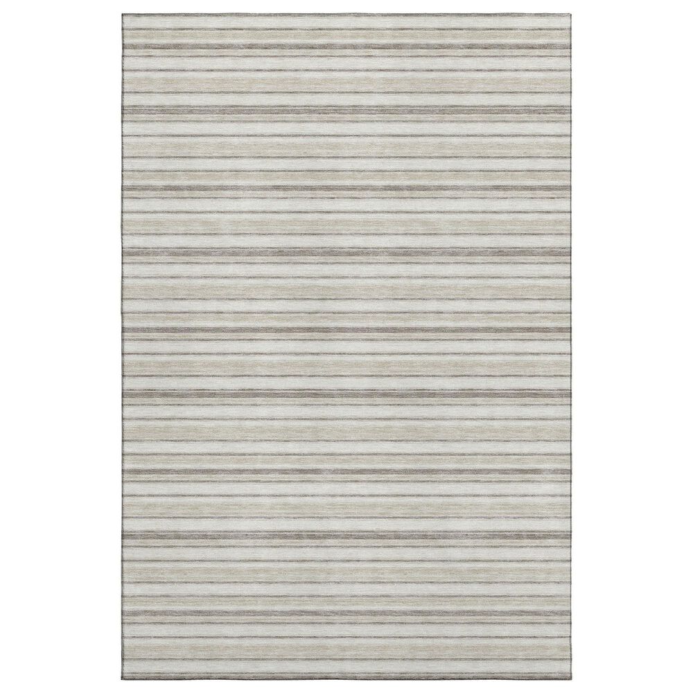 Dalyn Rug Company Soft Essentials Striped Linen 10" x 14" Indoor/Outdoor Area Rug, , large