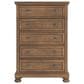 Ashley Feddinger 5 Drawer Chest in Chestnut Brown, , large