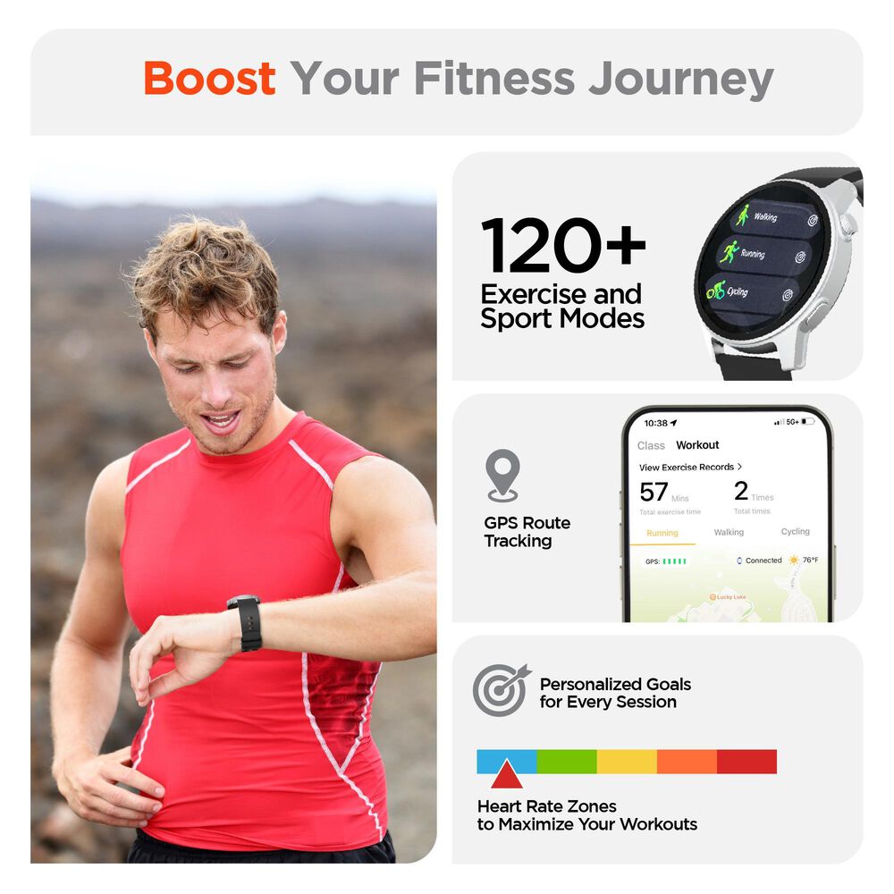 Hypercel ACTIV8 SMARTWATCH + FITNESS TRACKER, , large