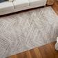 Feizy Vancouver 39NPF 4" x 6" Beige and Brown Area Rug, , large