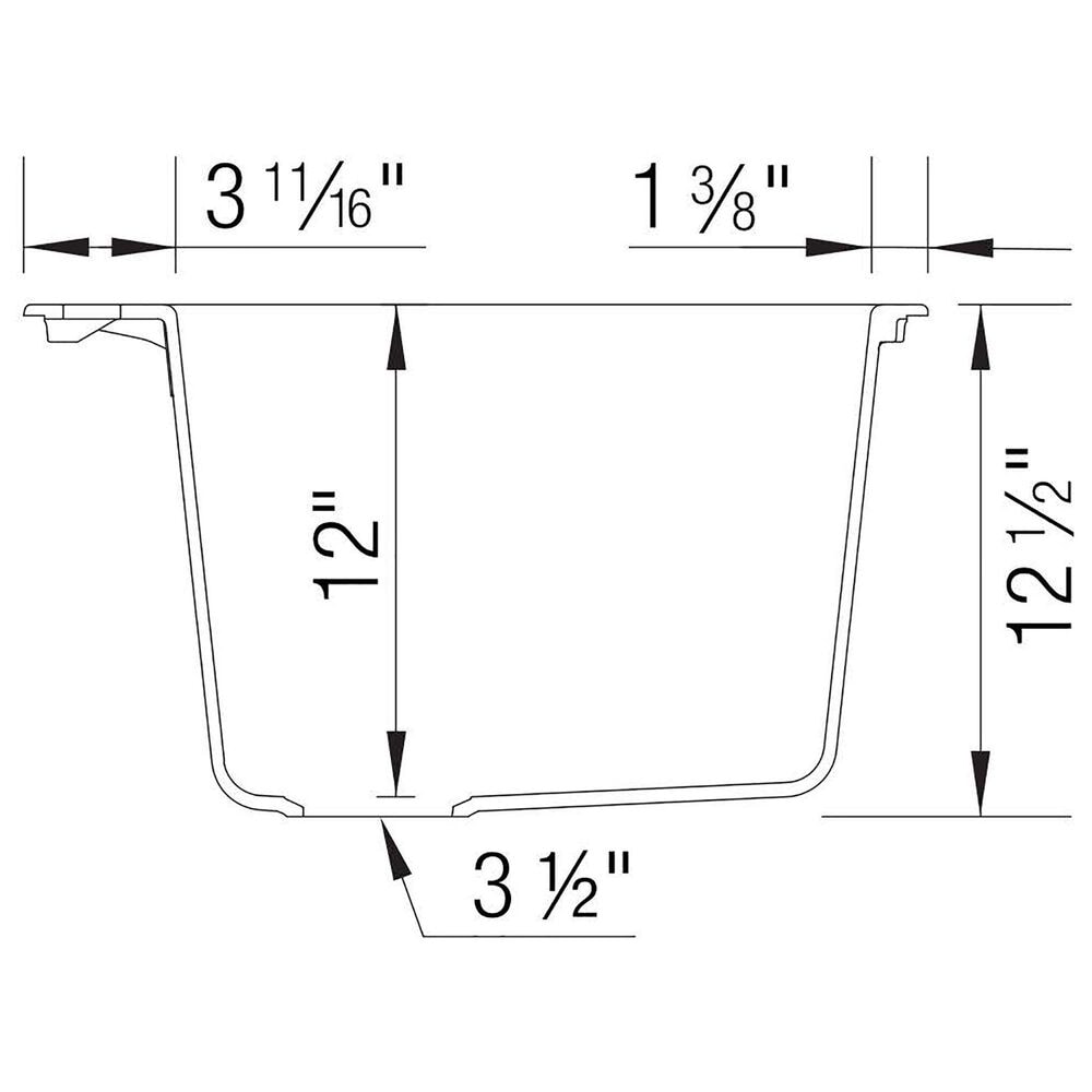 Blanco Liven 25&quot; Dual Mount Laundry Sink in Soft White, , large