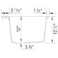 Blanco Liven 25" Dual Mount Laundry Sink in Soft White, , large