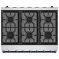 Thor Kitchen Gordon Ramsay 6 Cu. Ft. Professional Gas Range with Blue Handle Kit in Stainless Steel, , large