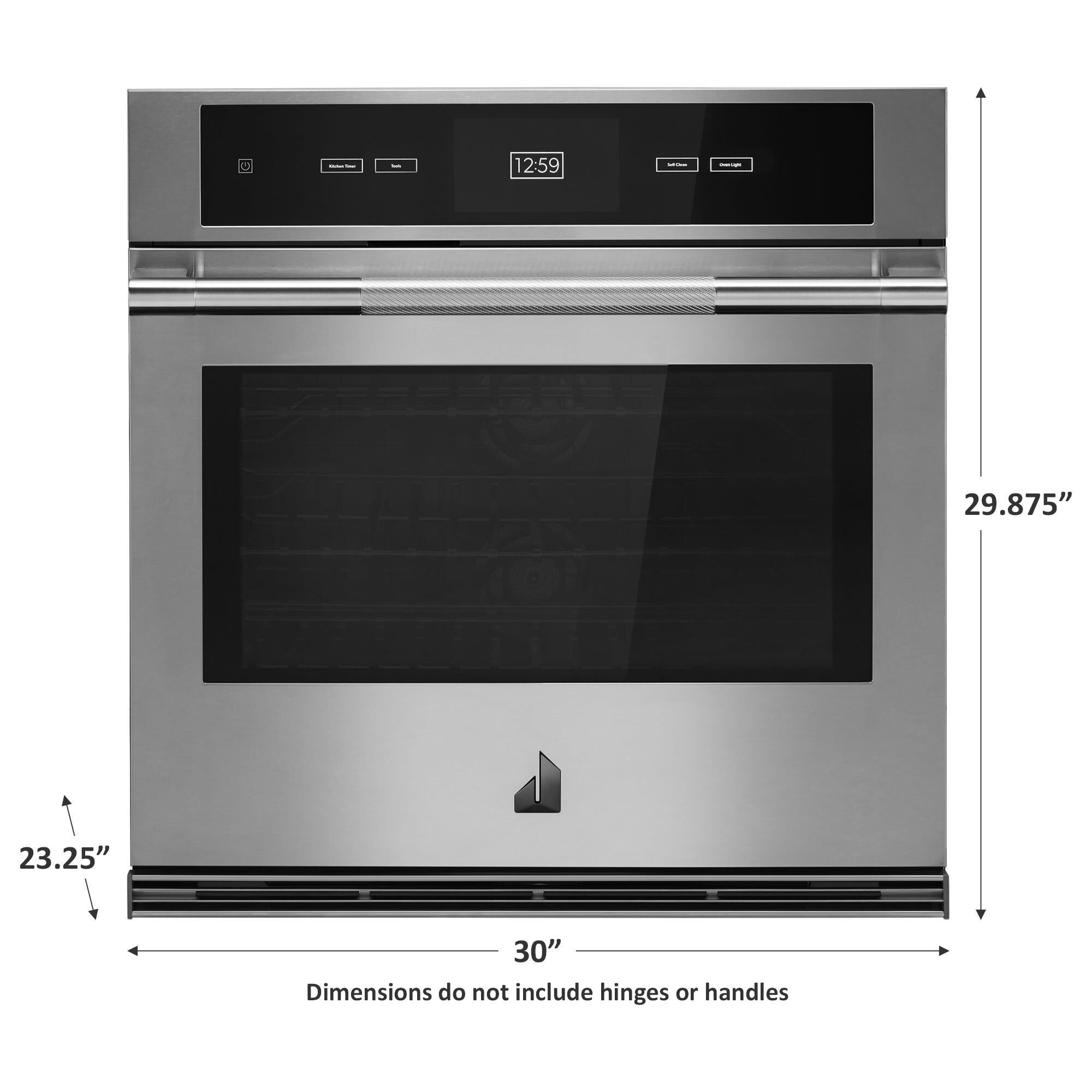 30 inch single electric wall oven top