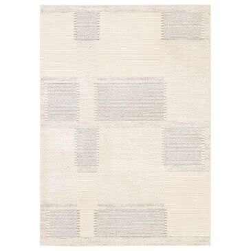 Jaipur Ziyad Ares 6" x 9" Whitecap Gray, Rainy Day, White Swan and Fallen Rock Area Rug, , large