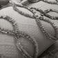 Triangle Home Fashions Avon Textured Ruffle 3-Piece King Comforter Set in Dark Gray, , large