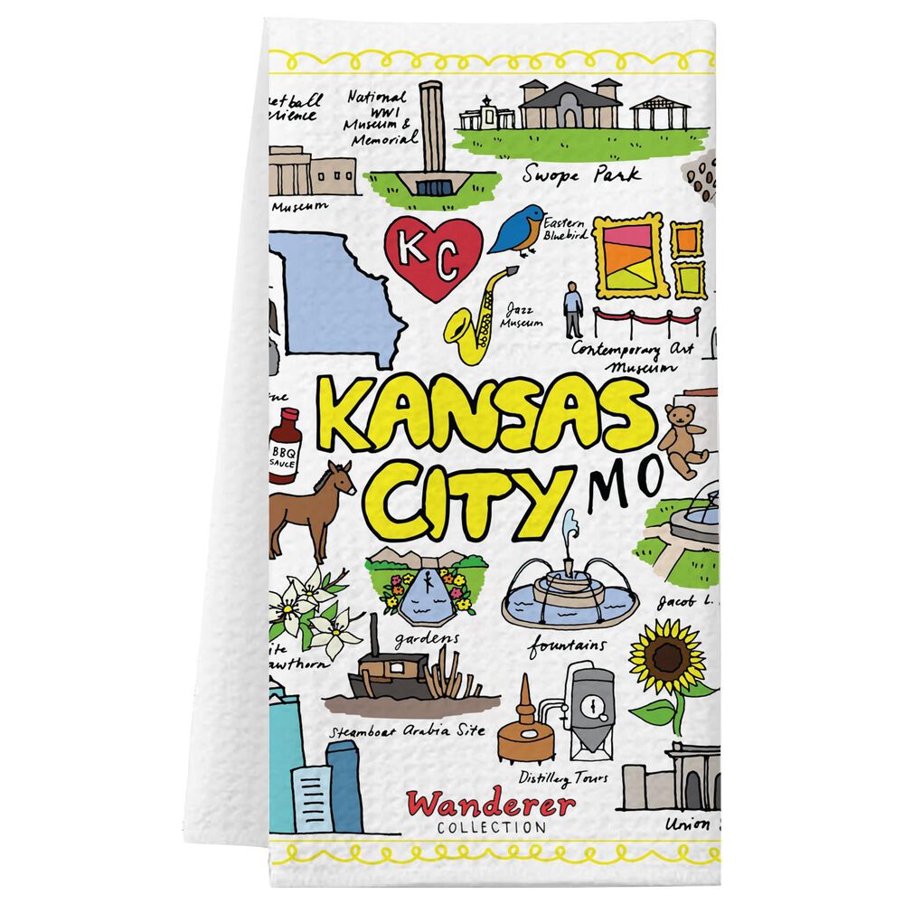 1 Brilliant Gift Kansas City, Mo Wanderer Dish Towel, , large