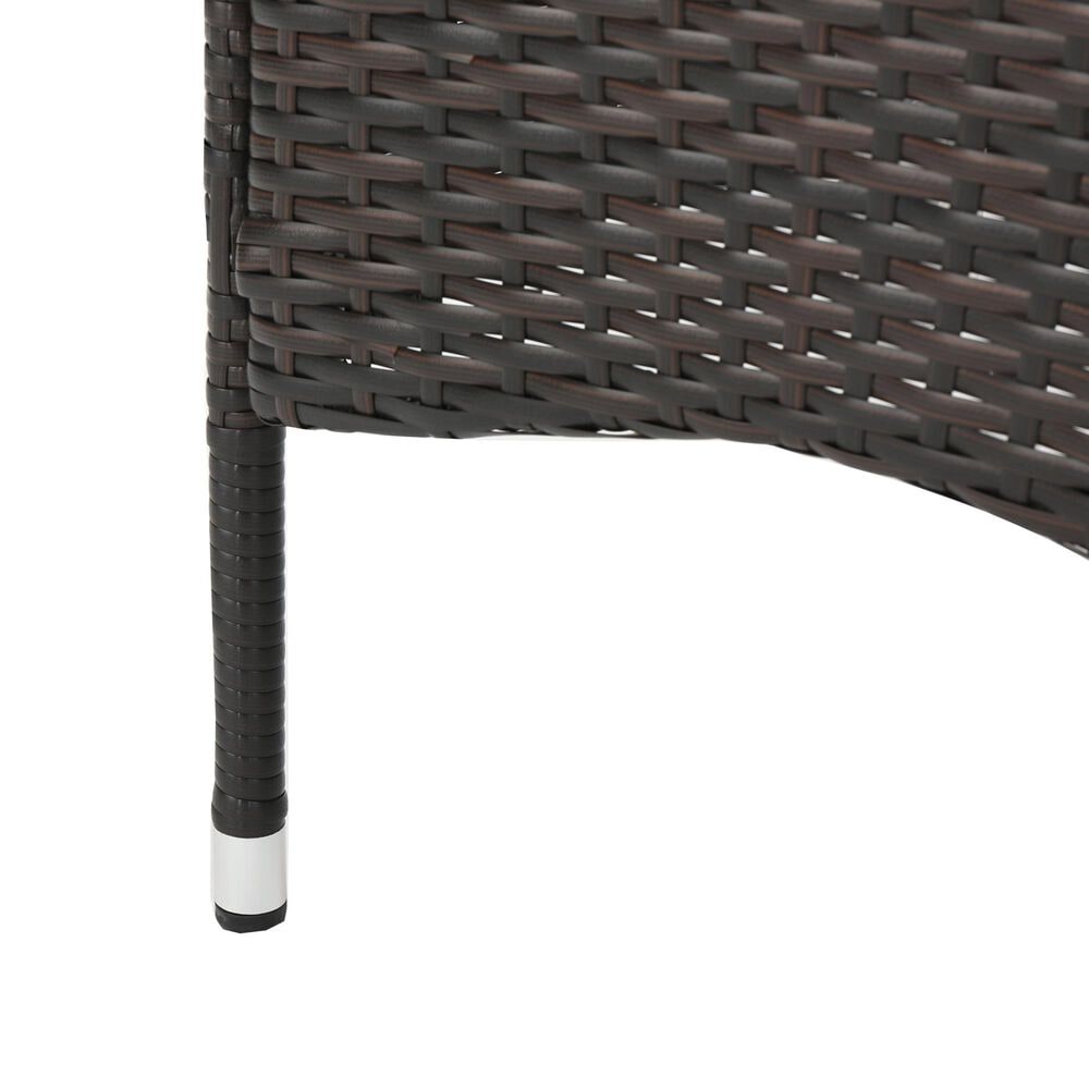 Hearth and Haven Clementine Outdoor Dining Chair in Brown Multicolor &#40;Set of 2&#41;, , large
