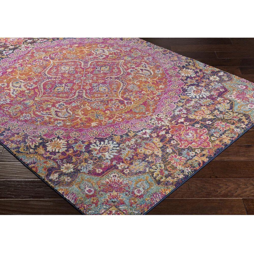 Surya Harput HAP-1044 7"10" x 10"3" Garnet and Orange Area Rug, , large
