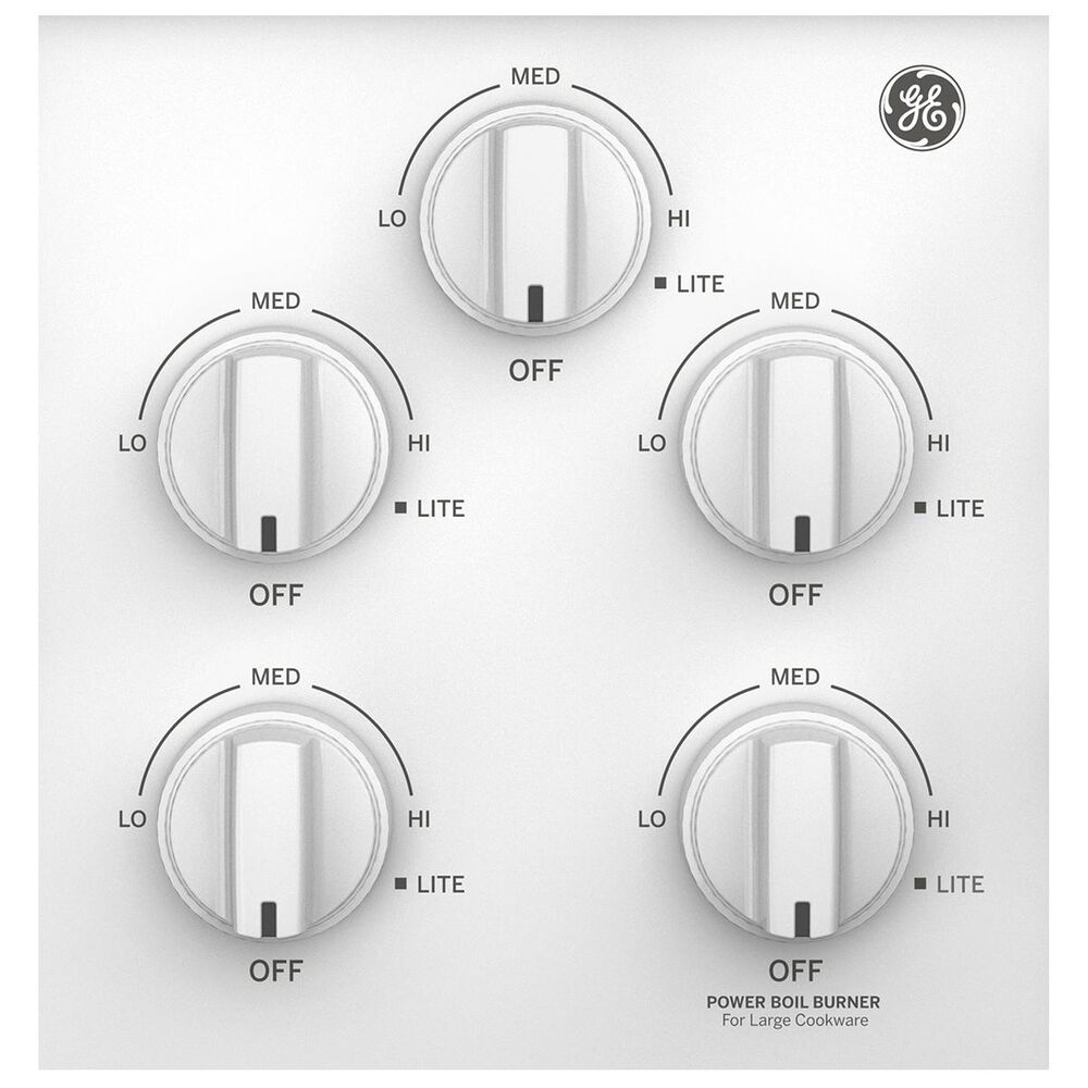 GE Appliances 36&quot; Built-In Gas Cooktop in White, , large