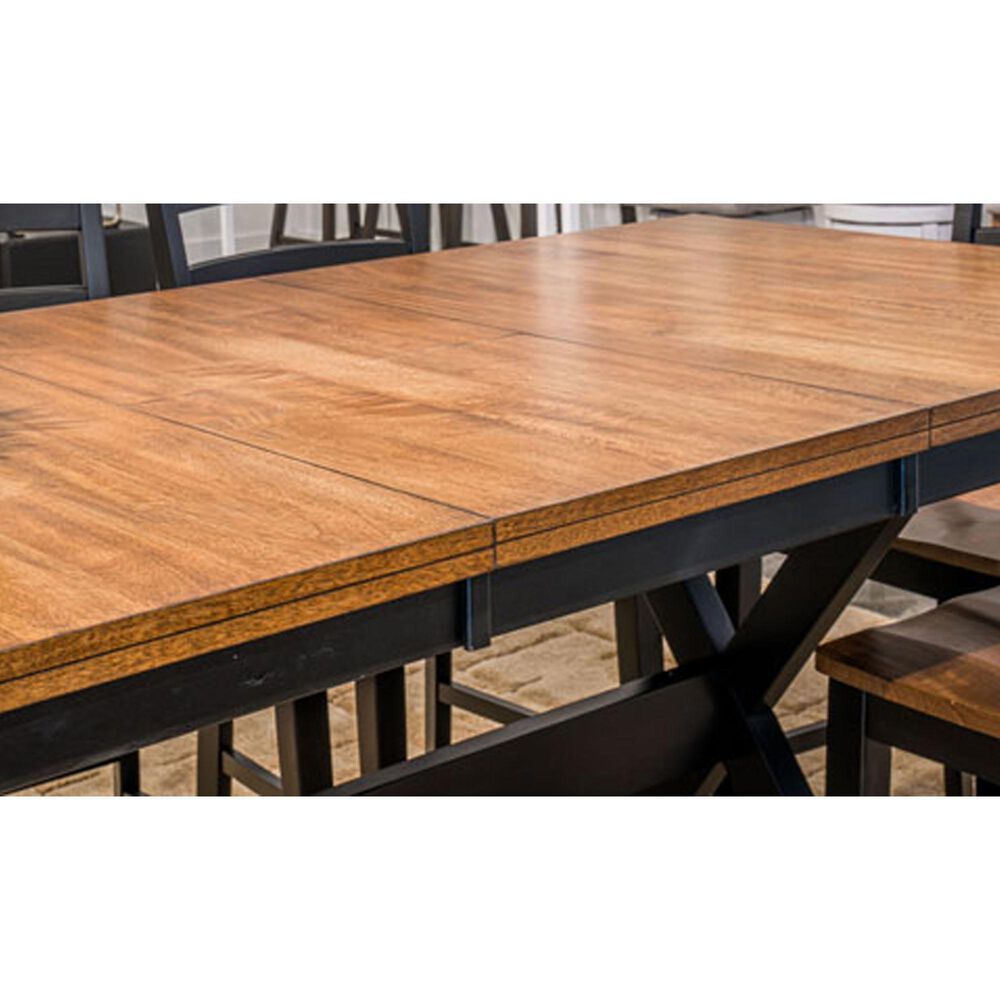 Ashley Wildenauer Counter Height Table with 18" Butterfly Leaf in Brown and Black - Table Only, , large