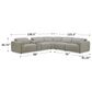 Interlochen 6-Piece Power Reclining Sectional in Brent Sand, , large