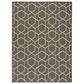 Nourison Horizon HOZ01 Charcoal 6" x 9" Indoor/Outdoor Area Rug, , large
